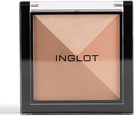 Inglot Bronzing Powder - Leuchtendes Multicolour System, Eine Kombination, HD Highlighter Bronzer, Natürliches Finish, Sanftes Konturieren, Glow-Styling, 11,8.8 g