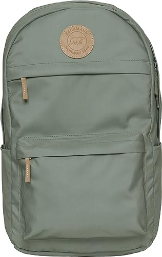 Beckmann, Rucksack City Max Calm Green, für Schule Uni Arbeit Freizeit, mit extra Laptopraum, 34L, Green