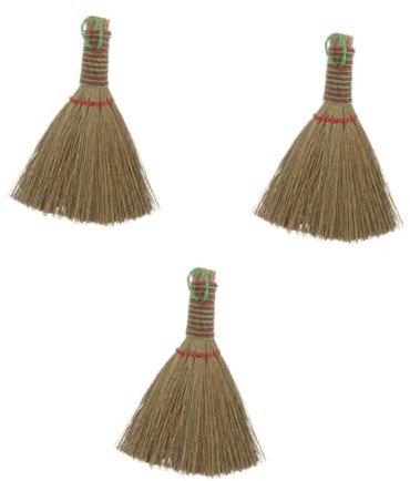 PRETYZOOM Escoba De Mano Ligera Y PortáTil De Mimbre Cepillo De Barredora para Limpieza De Suelos Y Muebles En Interiores 14X11X6cm