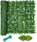 Valla de jardín de 3 x 0,5 m, enrejado de hiedra, hojas artificiales, valla de jardín, pantalla de privacidad, paneles de pared para plantas, balcón, exterior, seto de hojas de hiedra artificial