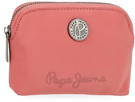 Pepe Jeans Corin Monedero Rosa 11,5x8,5x1,5 cms Poliéster y PU by Joumma Bags