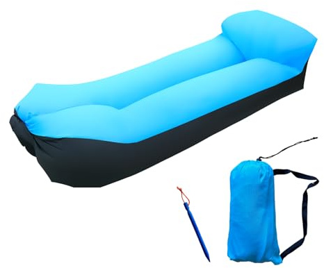 Beach Master Inflatable Air Lounger - Portable Leak-Proof & Waterproof Air Sofa for the Beach & Festivals, Camping & Parks