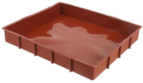 GAROZATION Teglia per Dolci in Silicone 26x30x2,6 Cm Rettangolare Antiaderente per Pane Tostato e Toast, Teglia da Forno Piccola per Muffin, Torte e Snack, Adatta a Uso Domestico