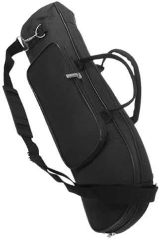 ifundom Bolsa para Trompeta de Tela Oxford Acolchado, Correa Hombro y Compartimentos Separados para Almacenamiento Organizado y Fácil Transporte