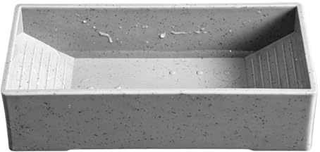 Sulxyi per acqua per rettili, habitat da ammollo, 16,5 x 4,5 x 8 cm, per terrario, piscina per rettili per animali domestici, vassoio da bagno per gechi, , lucertole, acquari