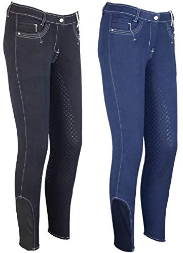 LAZURA 4018653104392 Pantalones de equitación, Mujer, Negro, 36