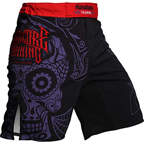 Hardcore Training Revolvers Fight Shorts Hombre Pantalones Cortos MMA BJJ Boxeo Grappling Fitness No Gi