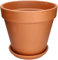 KOTARBAU® Pot de fleurs en terre cuite, diamètre : 35 cm, pour l'intérieur et le jardin