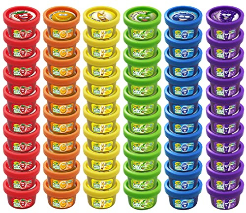 Crayola Silly Scents Dough 60pk x 1oz, Easter Day Gifts & Party Favors, Kids Toys for Party Favor Bags, Modeling Clay, Allergen-Friendly, Non-Toxic, Candy Creativity Alternative