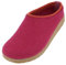 HAFLINGER Grizzly Kris Filzpantoffel Hausschuh Filzclog Pink (Port 33), Gr.38