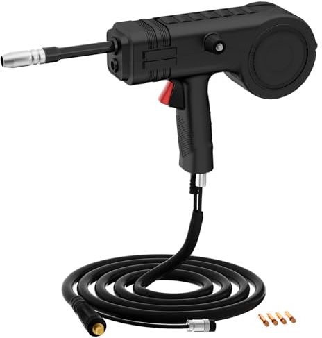 HITBOX Pistola a bobina, attacco Euro 140Amp, cavo 10Ft, adatto per filo di saldatura da 1KG, per HITBOX HIM200