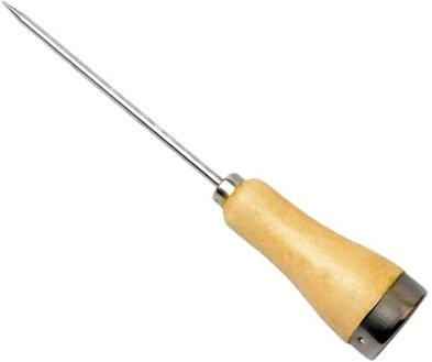 Rurunklee Eispickel, Edelstahl Eispickel Holzgriff, Eispickel, Ahle Küche Bar Gadgets für Picknicks Camping und Bars Restaurant