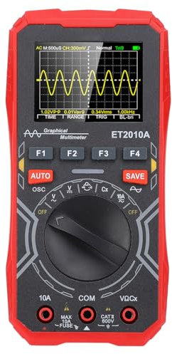Oscilloscope Multimètre Portable Veille Automatique Bande Passante 1MHz 2.5Msps Taux D'échantillonnage 2,4 Pouces Mini Oscilloscope 2 en 1