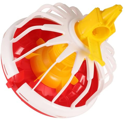 BAZEITFLOW 16gitter Farmhouse Chick Feeder Automatischer Futterspender Für Küken Tragbar Langlebigem Kunststoff Für Hühnerhaltung Einfache Handhabung Und