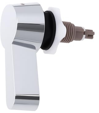 SG Store Cisterna de inodoro con doble palanca de descarga de plástico, cromada, 7,8 x 6,8 cm, para sistema de descarga de cisterna operado por mango