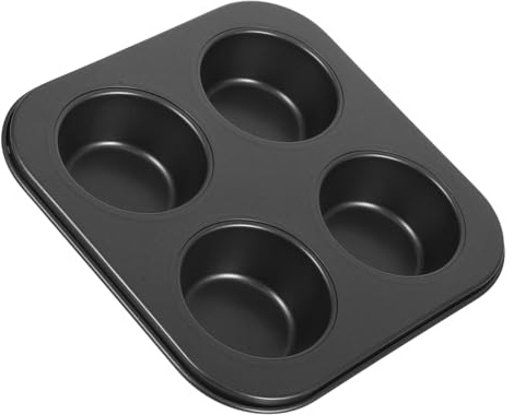 iplusmile Moule à Muffins Cavités Noir Antiadhésif Plaque de Cuisson pour Cupcakes Résistant Haute Température pour Usage Domestique et Professionnel