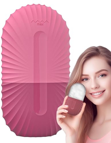 Rouleau À Glace Pour Femme, Massage Personnel Du Visage Rafraîchissant, Rouleau De Massage Glacé En Silicone Réutilisable Pour Visage Et Yeux, Eliminer Les Ridules, Réduire Poches