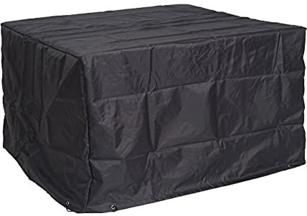Abdeckhaube HWC-J41, Abdeckplane Schutzplane Schutzhülle, Outdoor Gartenmöbel Garnitur, anthrazit - 75x123x123cm