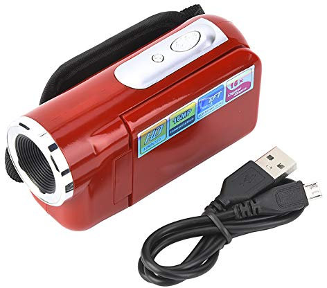 ciciglow Digital Video Camera,1080P 16X HD Digital Video Camera Camcorder Vlogging Camera with 2inch TFT LCD Sceen for Kids/Beginners/Children/Teenagers/Students/The Elderly Gift(Red)