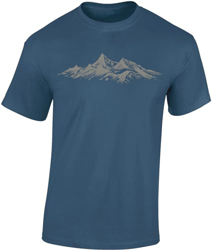 Camiseta de senderismo para hombres: Cumbre de los Alpes - Camiseta de escalada para hombres - Regalo para los amantes del senderismo - Equipo de montañismo, M