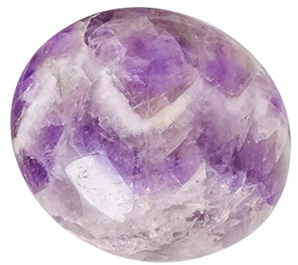 Rurunklee Piedras preciosas naturales, piedras de palma de amatista de de masaje de bolsillo, piedra de de energía pulida, piedras de palma de amatista para decoración del hogar,