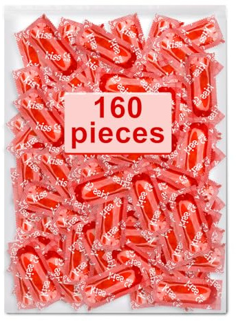 160 Unidades Preservativos, Condones Thin Extra Feel, Sensación Natural, Hechos de Látex, 53 mm, Preservativo para Hombre, para Una Sensación Intensa Durante El Acto Sexual