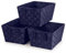 Ehc Storage Baskets set of 3, Storage baskets for shelves, Storage Boxes Storage Organiser Hamper Basket, Navy Blue