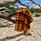 JOWOLLINA WOOLONLY 100% Lammwolle Wolldecke Plaid Karo Schottenmuster Tartan (Gelb/orange, 175x210 cm)