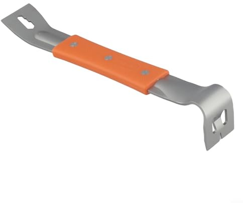 Palanca de palanca, adecuada para desmontar cajas de madera, apicultura y otros escenarios de uso, mango de goma, palanca de acero inoxidable, extractor de clavos antideslizante