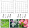 2Pack Elastic Trellis Netting, 60 * 60cm Plant Support Bean Netting with 4hooks, Pea Support Grow Tent for Plant Climbing Flexible Net Trellis