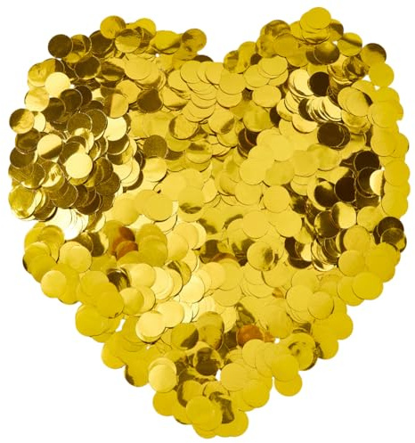 SOFPLATE 100G Coriandoli di Paillettes Dorate Coriandoli Da Tavolo per Feste Piccoli Coriandoli di Plastica Piatti Rotondi A Pois Cerchio Paillettes PE Decorazione Centrotavola Accessori per Matrimoni