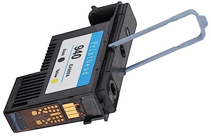 Denash Druckköpfe für 940 C4900A C4901A für 8000 8500 Series, Druckkopf Reibungsloser Druck Kein Papierstau Druckertintendruckköpfe(Schwarz Gelb)
