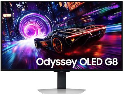Samsung LS32FG816SUXEN, Monitor Gaming Odyssey OLED G8 G81SF de 32 4K (3840 x 2160, 16:9, 240Hz, 0.03ms(GTG), 4K, FreeSync Premium Pro, Glare Free, VESA DisplayHDR TrueBlack 400, Plateado