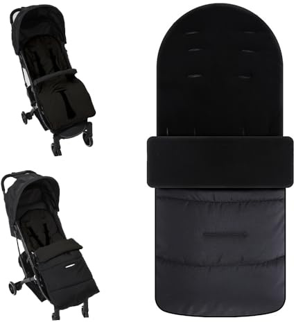 Dhqkqg Footmuff, Footmuff for Pushchair Universal, Cosy Toes for Pram with Soft Fleece Lined, Waterproof Windproof Pushchair Footmuffs, with Adjustable Side Zips, for Pushchairs Strollers Prams Buggy
