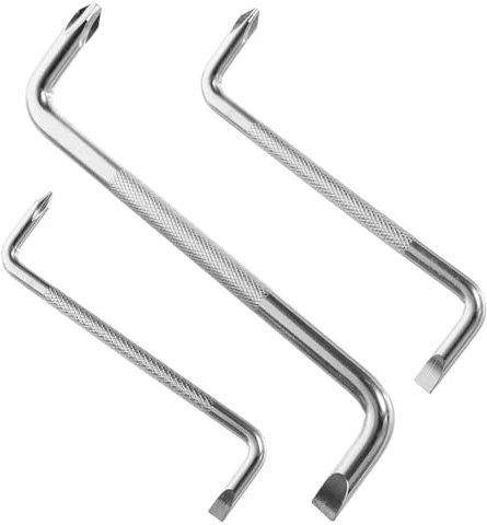 DOITOOL Cacciavite Angolare A Testa Piatta 3 Pezzi Con Design A Forma Di Z Per Spazi Ristretti