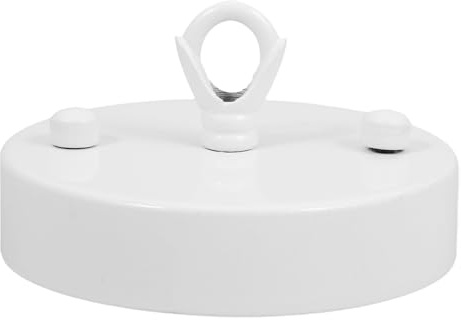 POPETPOP Plaque de Plafond pour Lustre Vintage en Fer Blanc, Facile à Installer, Stable et Robuste, Accessoire Suspendre Décorative Intérieure