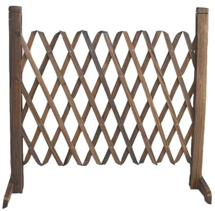 Clôture de jardin extensible - Treillis de jardin en bois sur pied pliable - Barrière naturelle pour grimpantes à l'intérieur de la grille de séparation en extérieur