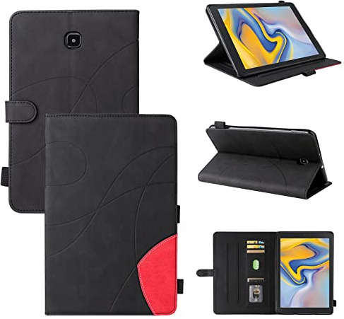 Tablettskydd Pu Läder Smart Tablet Väska, Fällbart Stativfall, Utan sömn/Wake Function Tablet Väska For Samsung Galaxy Tab A 8,0 T387 SM-T387V T387T T387a Hemma för surfplatta(Siyah)