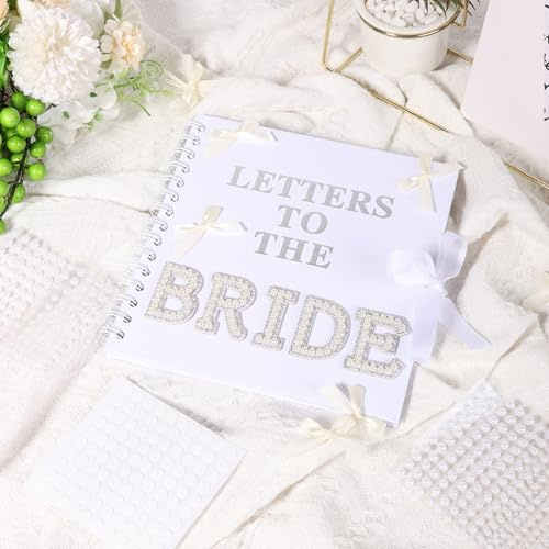 Album fotografico con lettere alla sposa, 20,5 x 20,5 cm, kit per album fotografico personalizzato, per addio al nubilato, libro degli ospiti, set fai da te, per matrimoni e anniversari, viaggi in