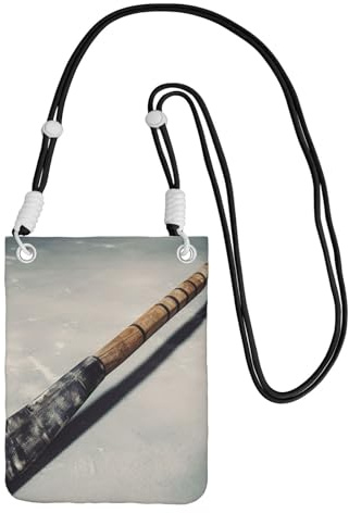 FHEBNDS Bolsos cruzados de palo de hockey para mujer, bolso pequeño de viaje para teléfono celular, monederos para hombre, color negro
