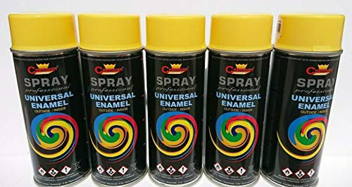 Sprühlack RAL Sprühfarbe Lackspray Spraydose 400ml - RAL 1018-5 Stück