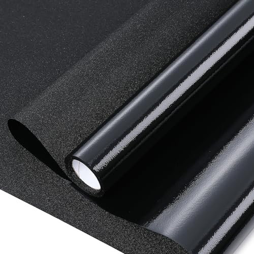 DOWELL Verdunklungsfolie für Fenster, Blickdichte Fensterfolie Schwarz 60x400cm, Tönungsfolie Verdunkelung Folie Selbstklebend Selbsthaftend Dunkel Abdunklungsfolie Lichtundurchlässig Klebefolie