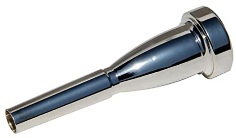 Ren Hel Koppar Silverplätering Trumpet Munstycke Ersättningsmusikinstrument för Bach (1C)