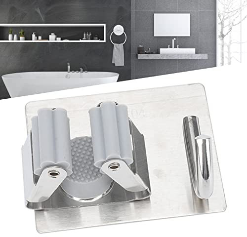 Fdit Mop Broom Holder Rag Rake Clip Single Hook Mop Clip Balcony Hardware Bathroom Pendant Balcony Office for Restroom Mop Handles