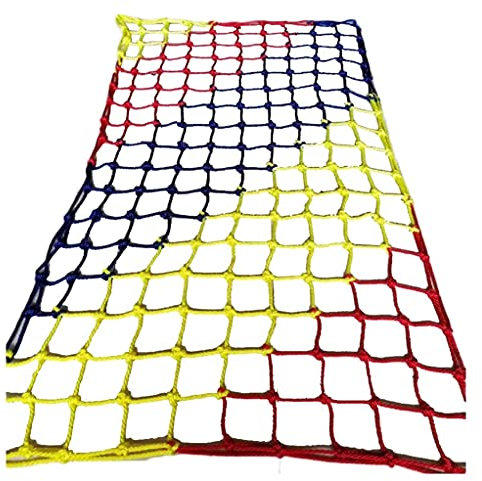 amhea Kletternetz Treppen Balkon Schutzseil Netz, Sicherheitsnetz Kinder, Draussen Dekor Netz Schutz Zaun Kletternetz Outdoor-Kletternetz Fitness Net (Color : 12X12cm, Size : 2X2m/6.6X6.6ft)