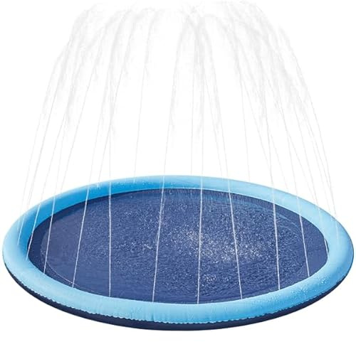 Yaheetech Piscine Chien Pliable 170 x 8,5cm Piscine d'arrosage Pliable