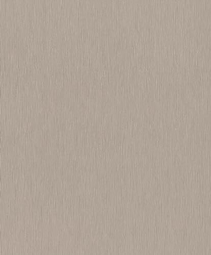 Rasch tapeter 810141 – unik tapet av fleece i brunt från kollektionen Color your life – 10,05 m x 0,53 m (L x B):