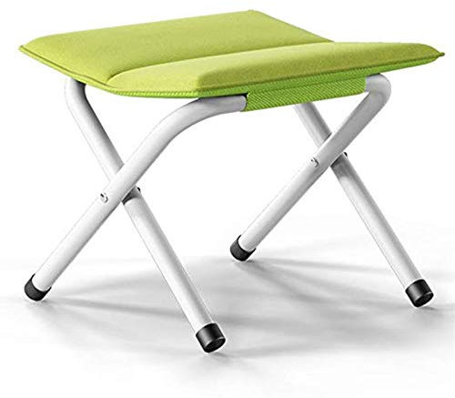 Nvzi Klapphocker, Campinghocker, Klapptritt, dicker Klapphocker, Angelhocker, tragbarer Klapphocker, Erwachsene, Outdoor-Zug, kleine Bank, 34 x 33 x 33 cm (Farbe: Grün)