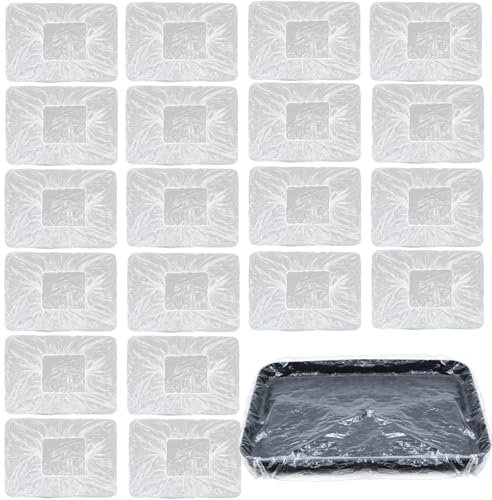 20 forros desechables para bandejas de pintura de 9 pulgadas, revestimientos de bandeja de pintura, bolsas de plástico para bandejas de pintura, cubiertas de bandeja de pintura, juego de