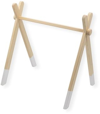 Zwergensache Arco da gioco premium – Arco da gioco in legno per bambini dalla nascita – Costruzione stabile – Montessori Baby Gym – promuove capacità motorie e sensi – a partire da 0 mesi – senza